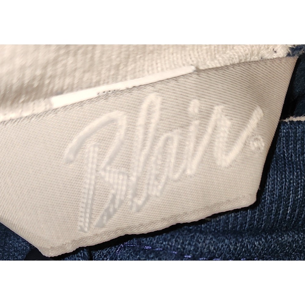 VTG 90's Blair Cardigan Sweater 3XL Navy Blue Embroidered Geometric Button Up - Picture 5 of 8
